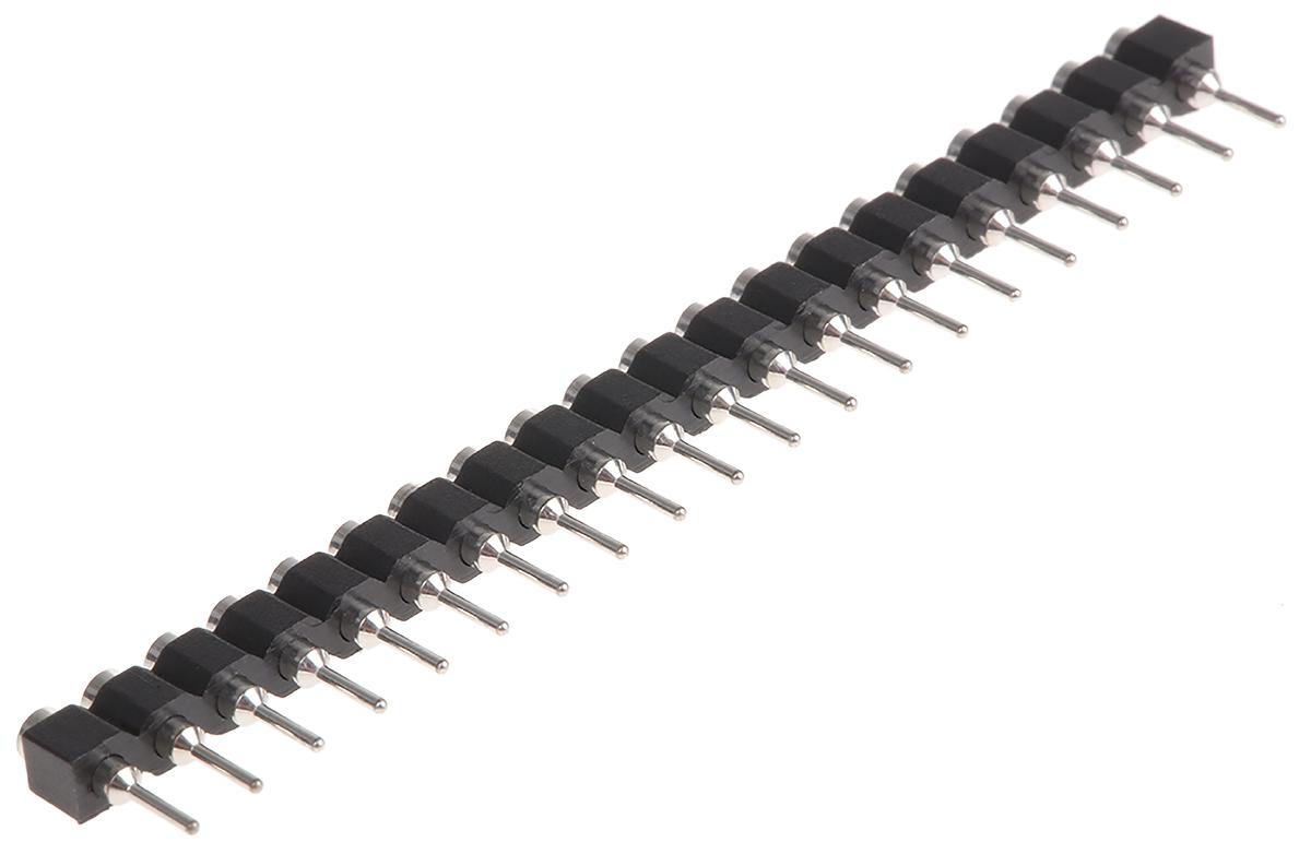 E-TEC SIB Series Straight Through Hole Mount PCB Socket, 20-Contact, 1-Row, 2.54mm Pitch, Solder Termination