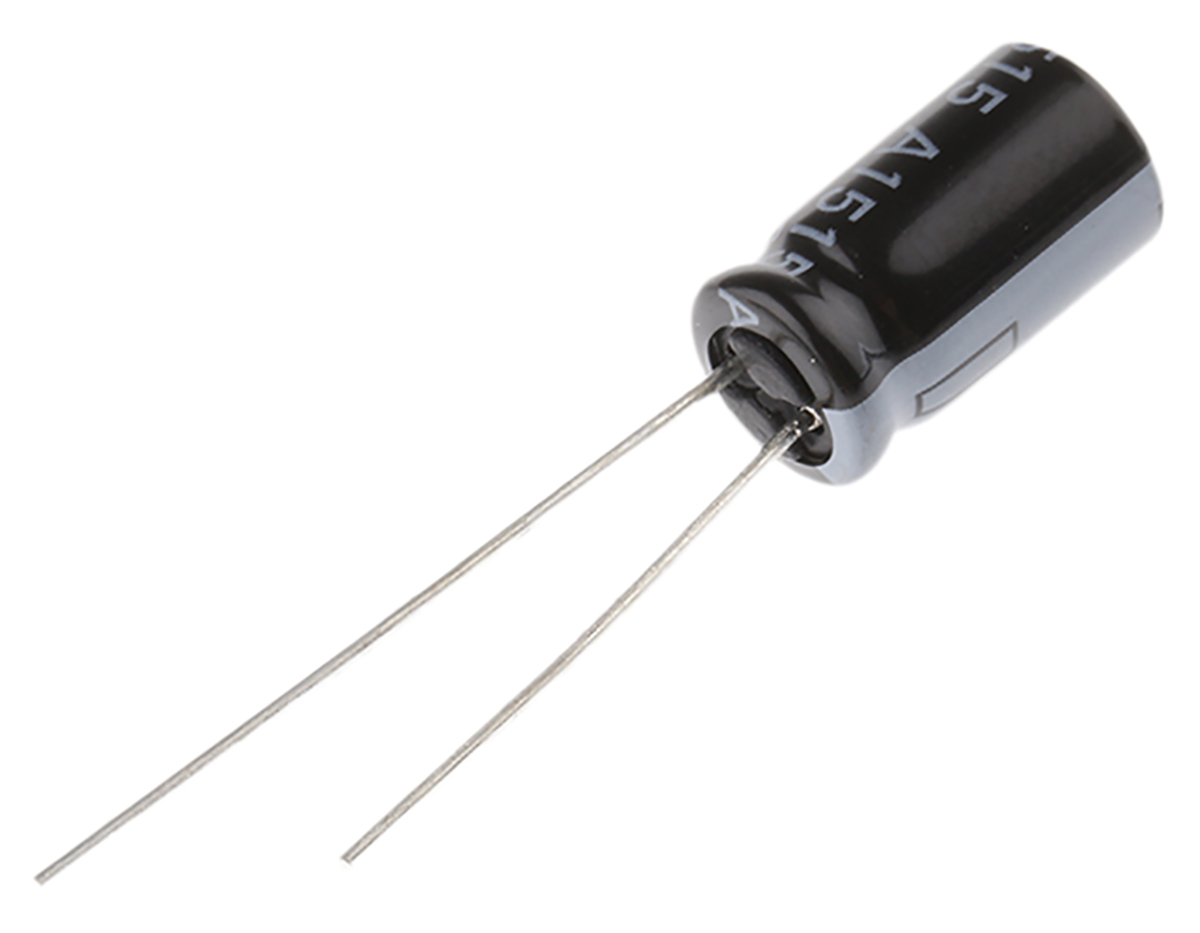 Rubycon 220μF Aluminium Electrolytic Capacitor 25V dc, Radial, Through Hole - 25PK220MEFC6.3X11