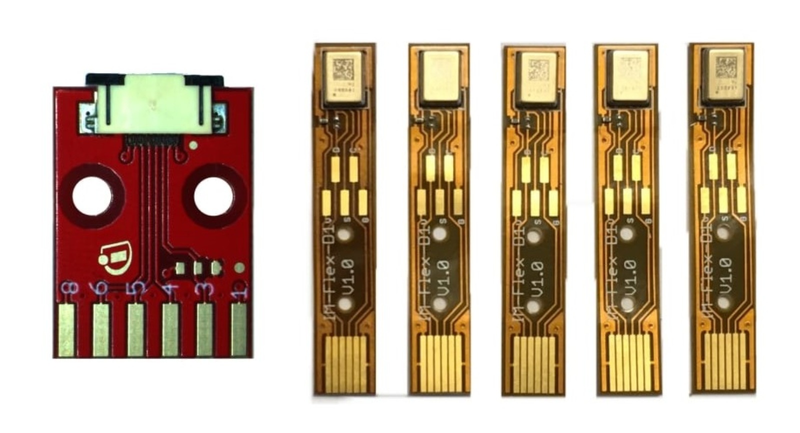 Infineon Evaluation Board Evaluation Kit for Five Flex Boards and One Adapter Board for XENSIV MEMS Microphones