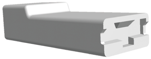 TE Connectivity, AMP FASTON 1 Way Nylon 66 Crimp Terminal Housing, 6.35mm Tab Size, Natural