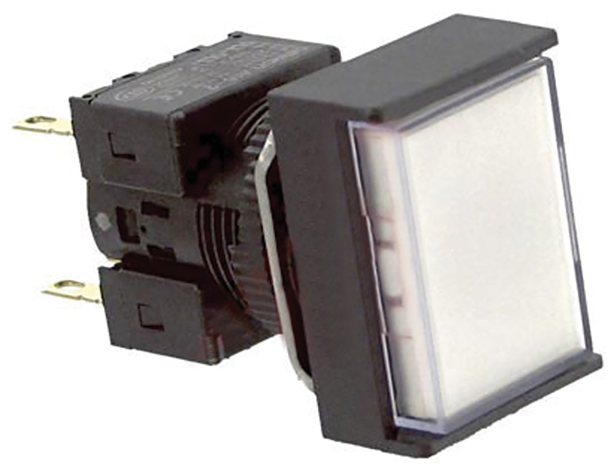 Omron A16 Series Illuminated Push Button, Panel Mount, 16mm Cutout, DPDT, IP65