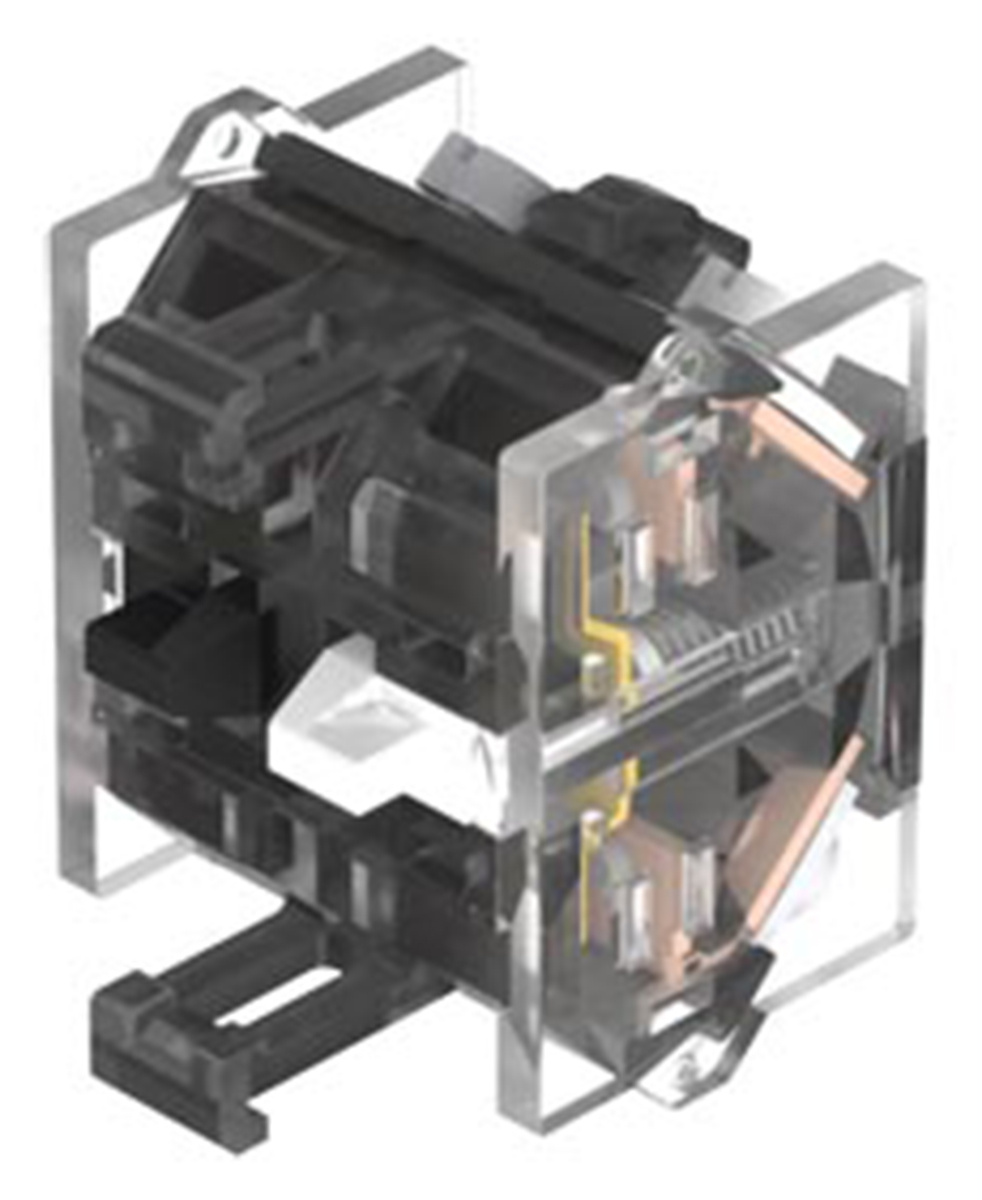 EAO Contact Block for Use with Series 04 Switches, 500V ac, 2NC