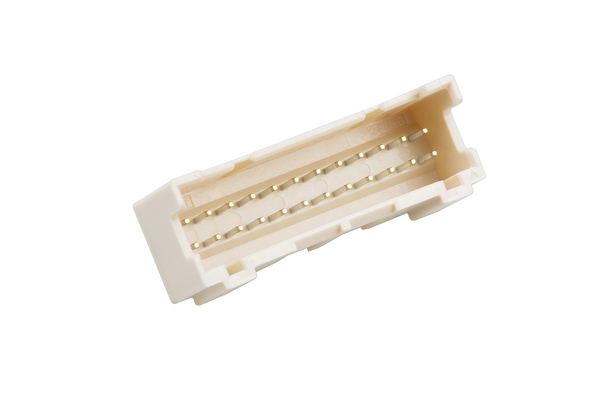 JST PAD Series Straight Through Hole PCB Header, 24 Contact(s), 2 mm Pitch, 2 Row, Shrouded