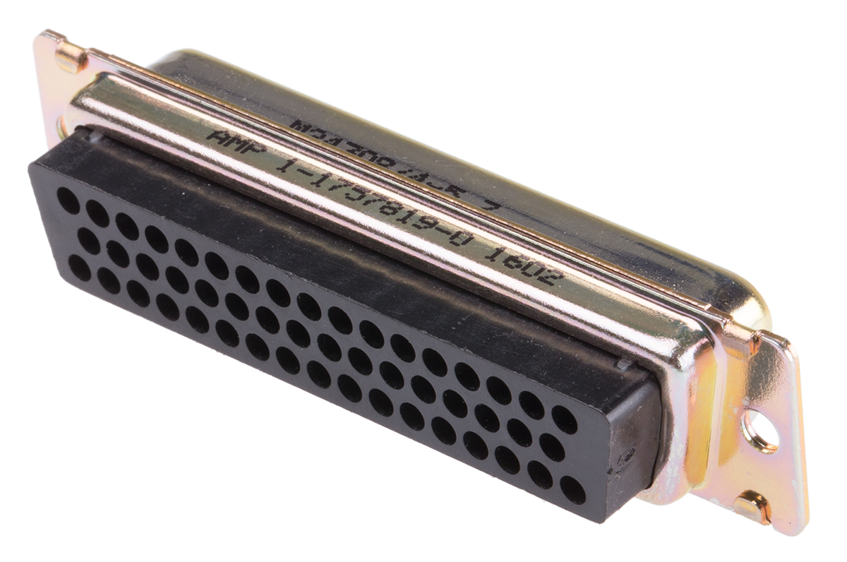 TE Connectivity Amplimite 109 50 Way Cable Mount D-sub Connector Plug