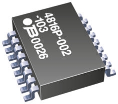 Bourns, 4800P 100Ω ±2% Isolated Resistor Array, 8 Resistors, 1.28W total, SOM, Standard SMT