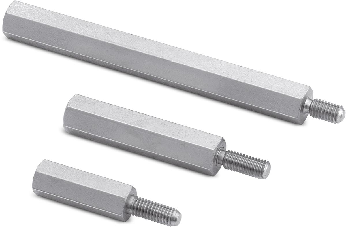 Wurth Elektronik Standoff, M4 x M4 Thread, 18mm Body, Brass, Male/Female, 8mm Stud
