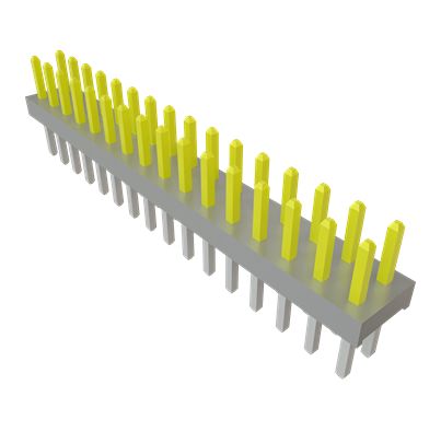 Samtec TMM Series Right Angle Through Hole PCB Header, 50 Contact(s), 2 mm Pitch, 2 Row, Unshrouded