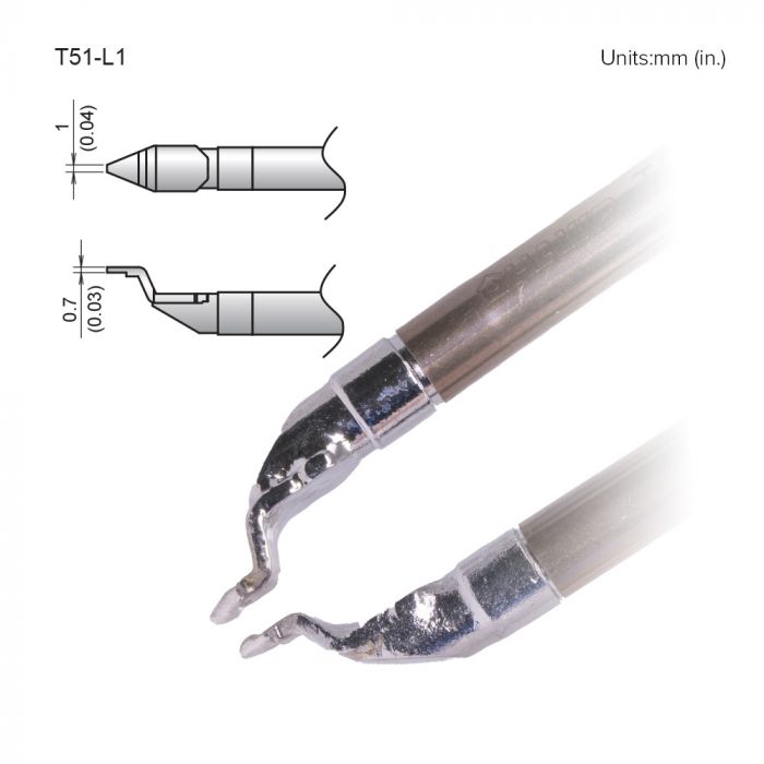 Hakko FX-9705 0.7 mm, 1 mm Soldering Iron Tip for use with FX-9705