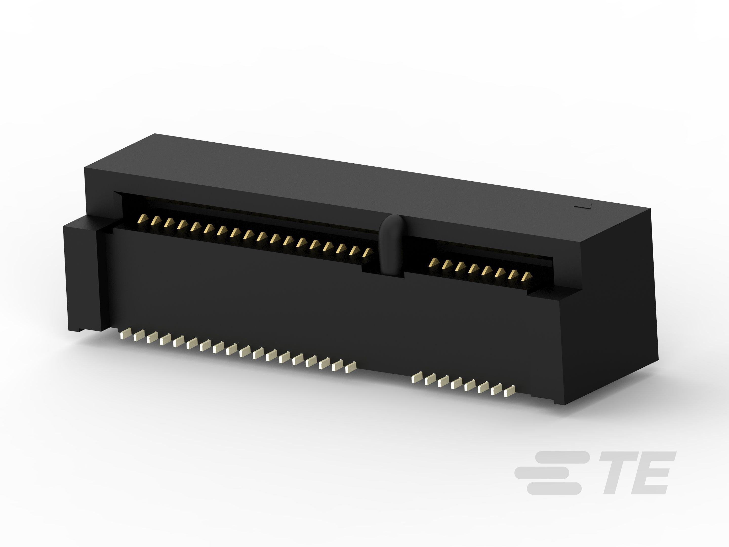 TE Connectivity mini PCI-E Series Female Edge Connector, 52-Contacts, 0.8mm Pitch, 1-Row