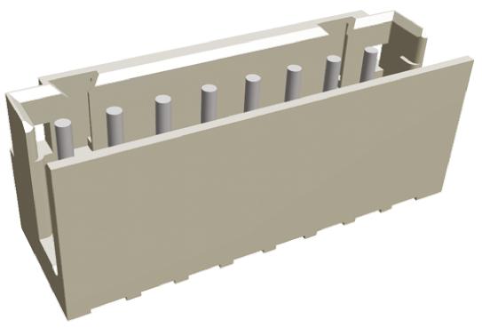TE Connectivity AMP CT Series Straight Through Hole PCB Header, 8 Contact(s), 2 mm Pitch, 1 Row, Shrouded