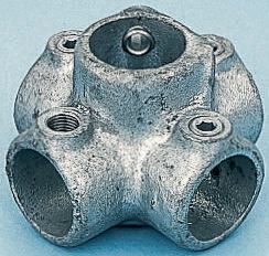 RS PRO 4-Way Connector, Connecting Component, Strut Profile Type 1, Round Tube Size Type 1