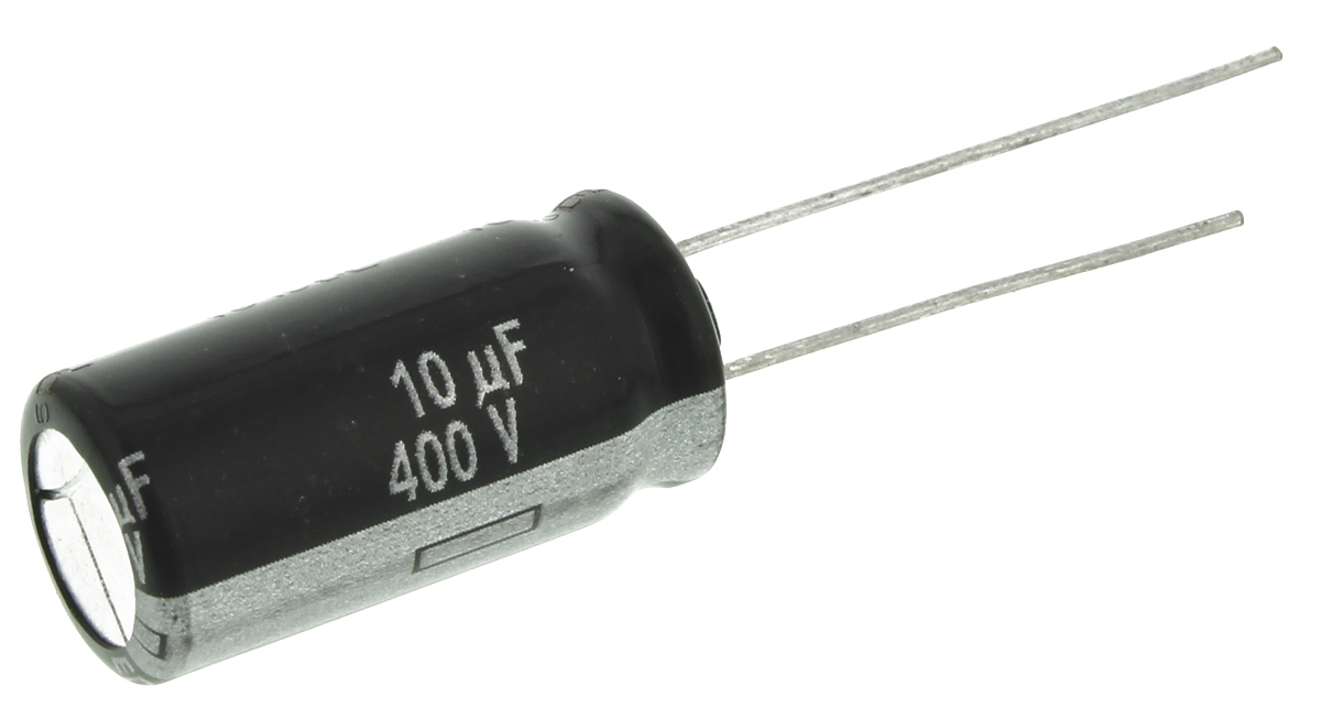 Panasonic 10μF Aluminium Electrolytic Capacitor 400V dc, Radial, Through Hole - EEUED2G100