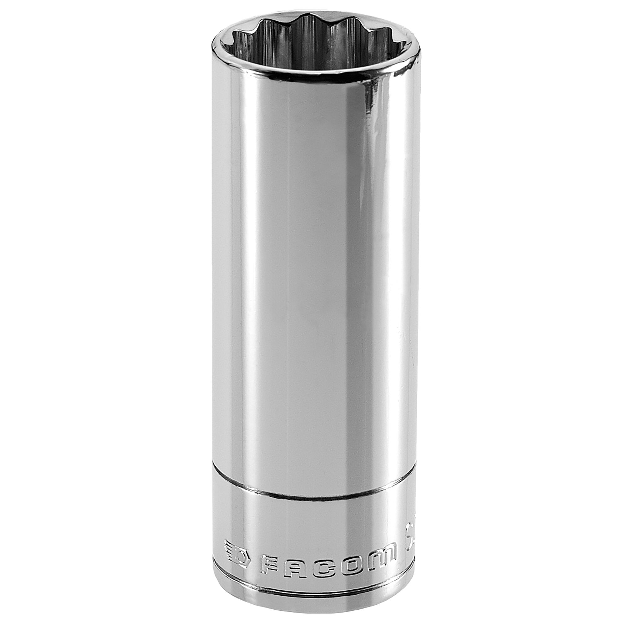 Facom 1/2 in Drive 27mm Long Socket, 12 point, 77 mm Overall Length