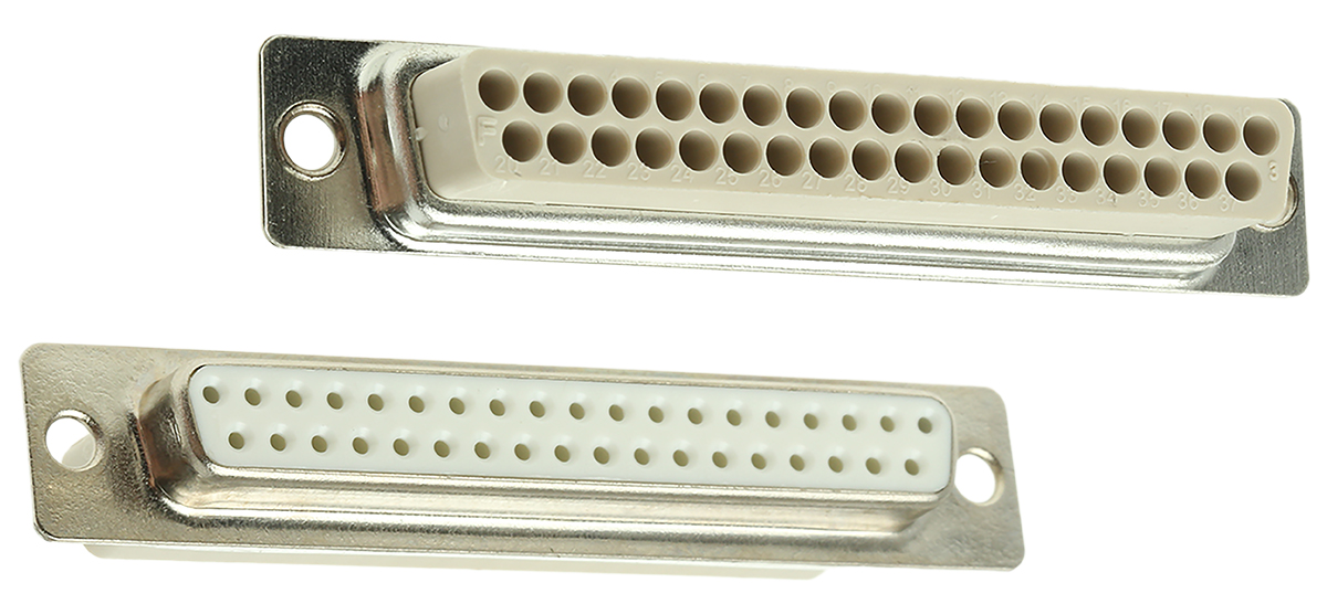 MH Connectors MHD 37 Way Cable Mount D-sub Connector Socket, 2.77mm Pitch