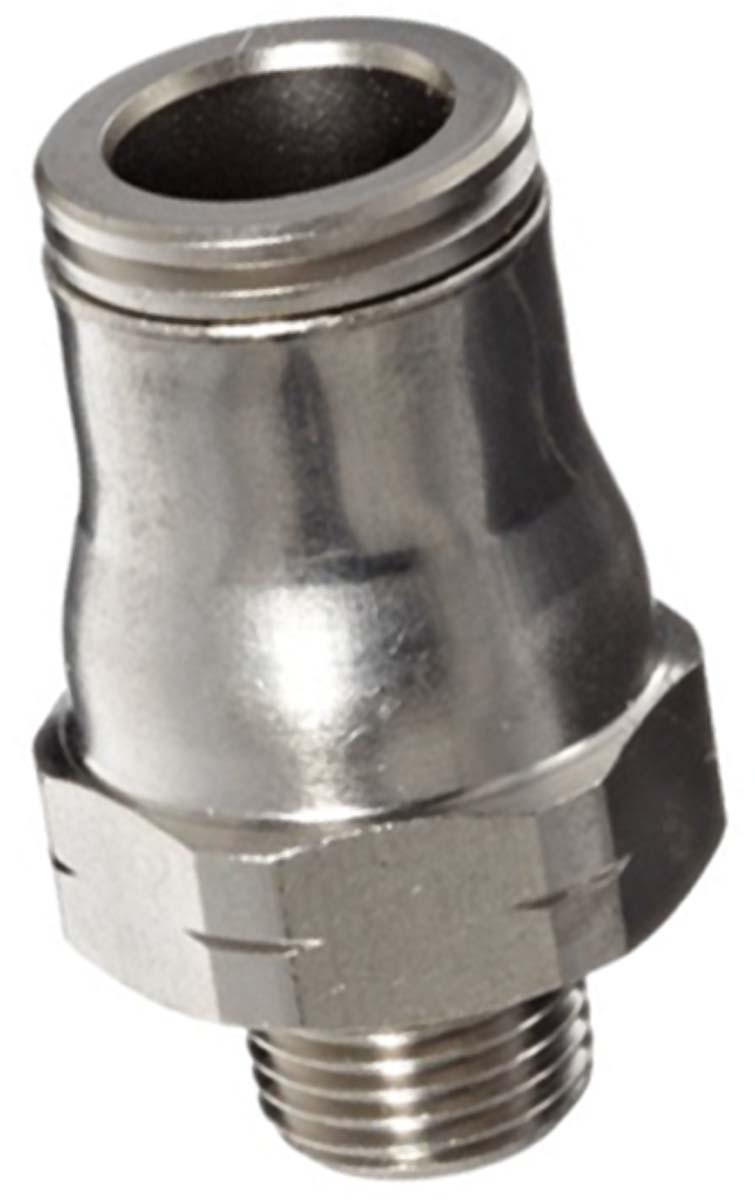 Legris LF3600 Series Straight Threaded Adaptor, R 1/8 Male to Push In 6 mm, Threaded-to-Tube Connection Style