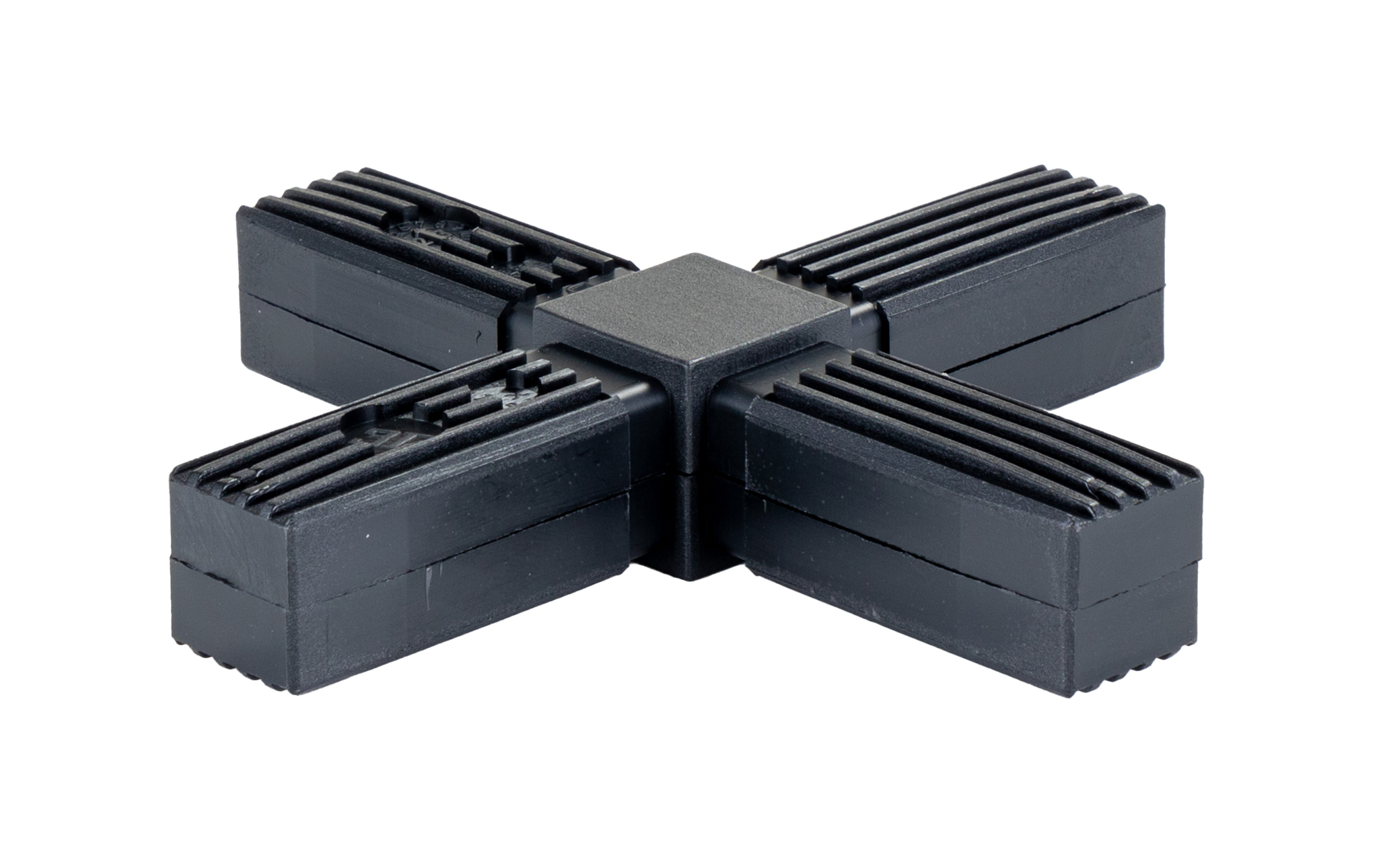 RS PRO Steel Core 4-Way Connector, Flat Square Tube Connector, Strut Profile 25 mm