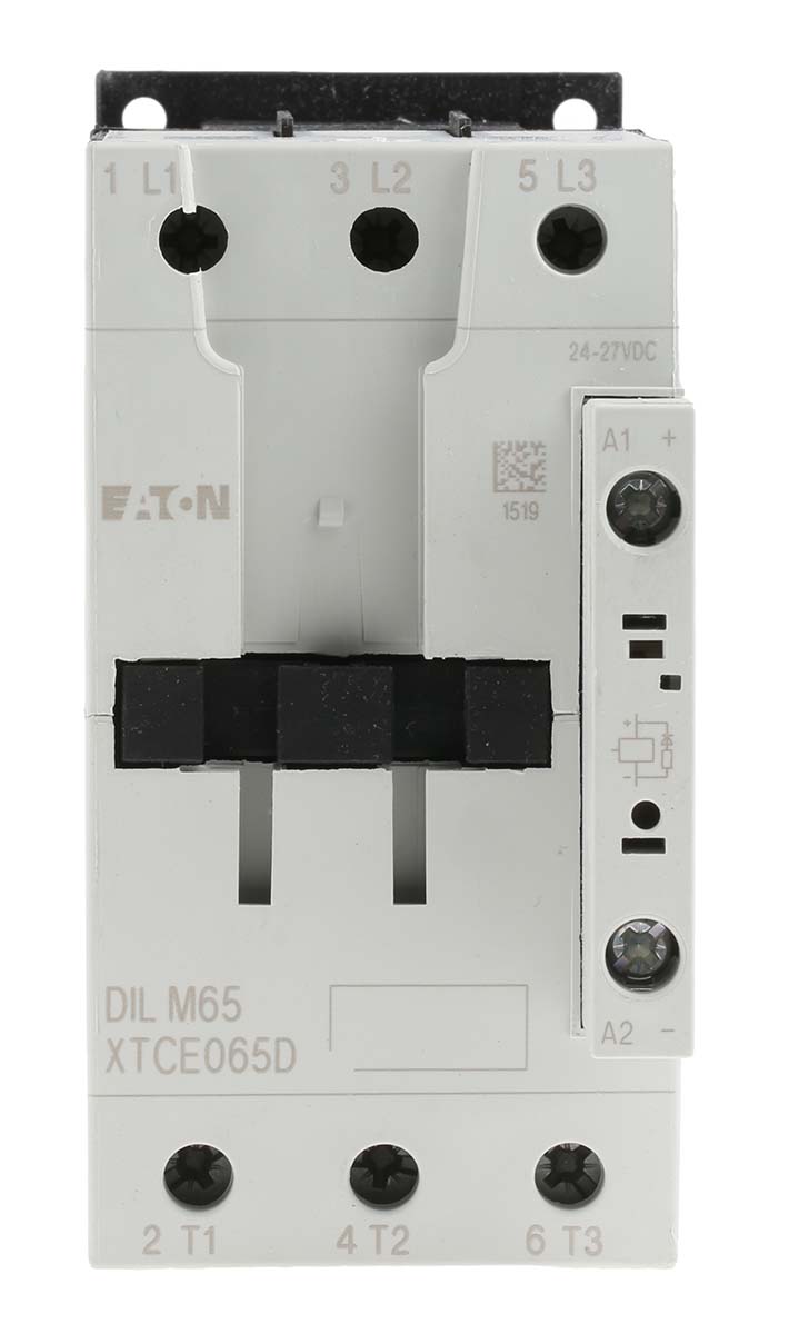Eaton xStart Contactor, 24 V dc Coil, 3-Pole, 65 A, 30 kW, 3NO, 400 V ac