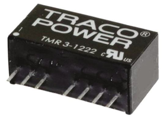 TRACOPOWER TMR 3WIE DC-DC Converter, ±5V dc/ ±300mA Output, 4.5 → 18 V dc Input, 3W, Through Hole, +85°C Max