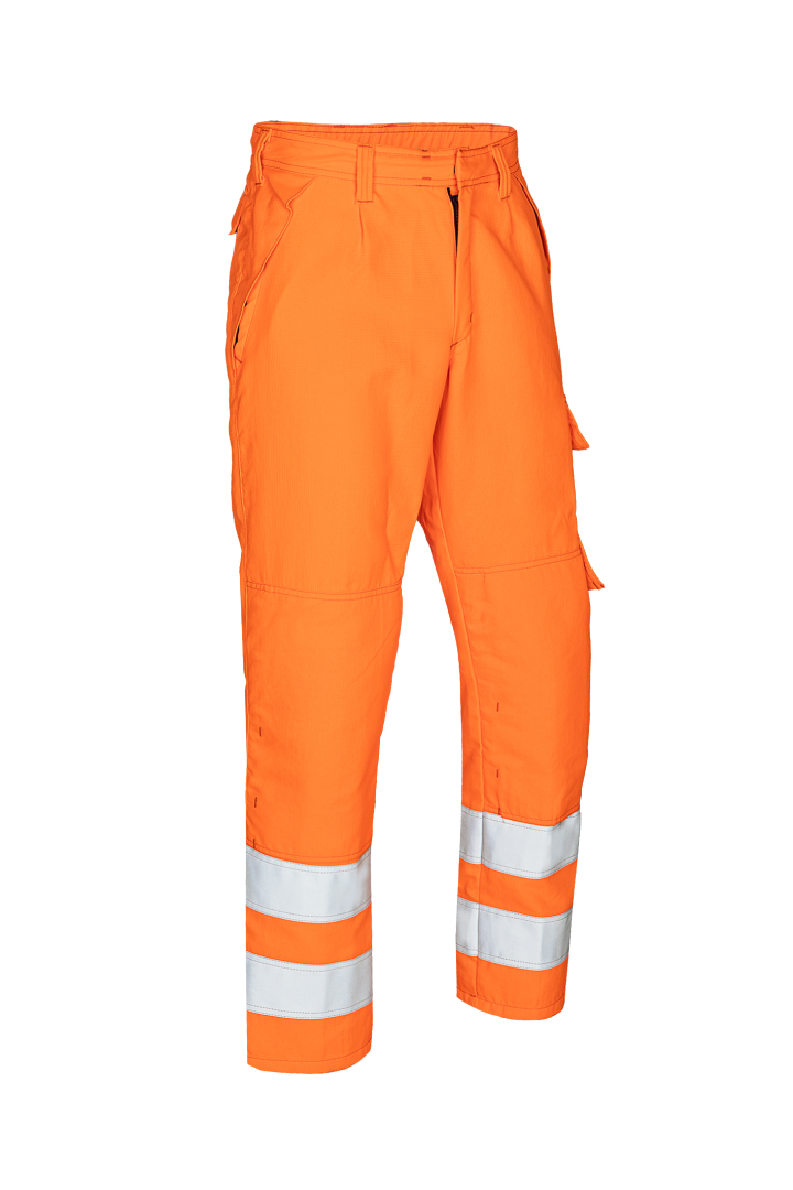 Sioen 078VR Orange Arc Flash Trousers Chemical Splash Protection 40 in Leg Length 91cm
