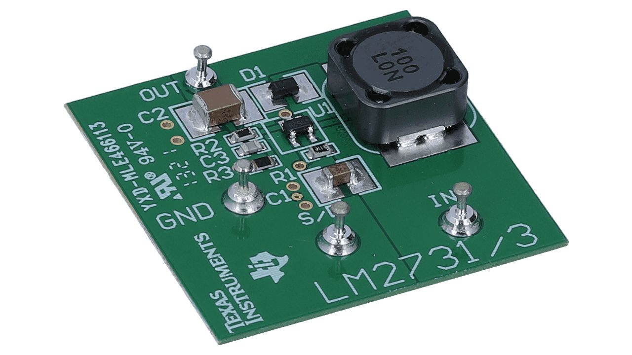 Texas Instruments Power Management IC Development Kit Boost Converter for LM2733 for LM2733