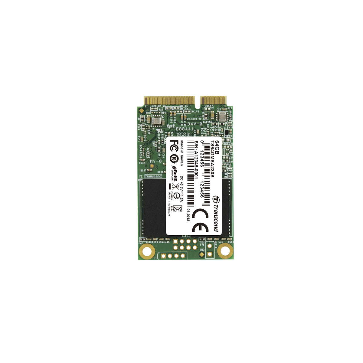 Transcend MSA230S mSATA 64 GB Internal SSD