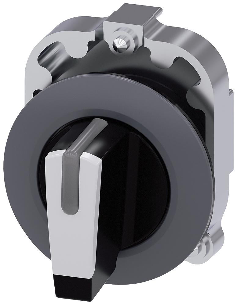 Siemens SIRIUS ACT 3SU10 Series 3 Position Selector Switch Head, 30mm Cutout