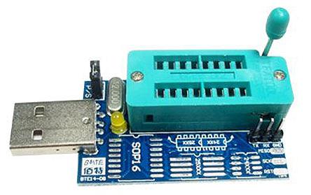 Seeit FLASHPRO, Serial Components Programmer for EEPROM 24C / 25C, SPI FLASH 25xxxx Programmer, ZIF16 Socket