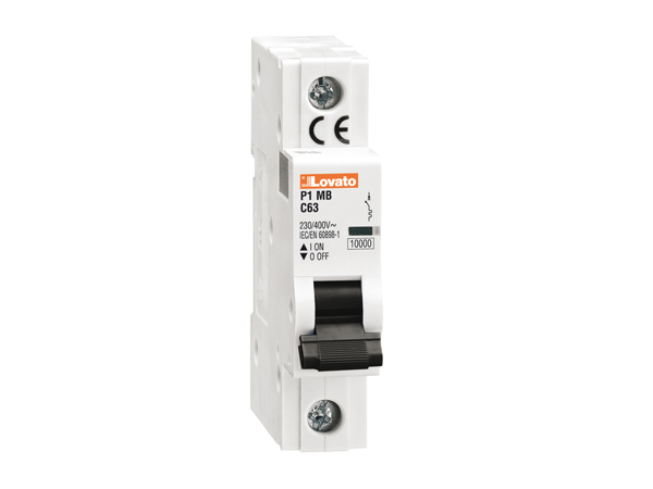 Lovato P1 MCB, 1P, 13A Curve C, 230V AC, 60V DC