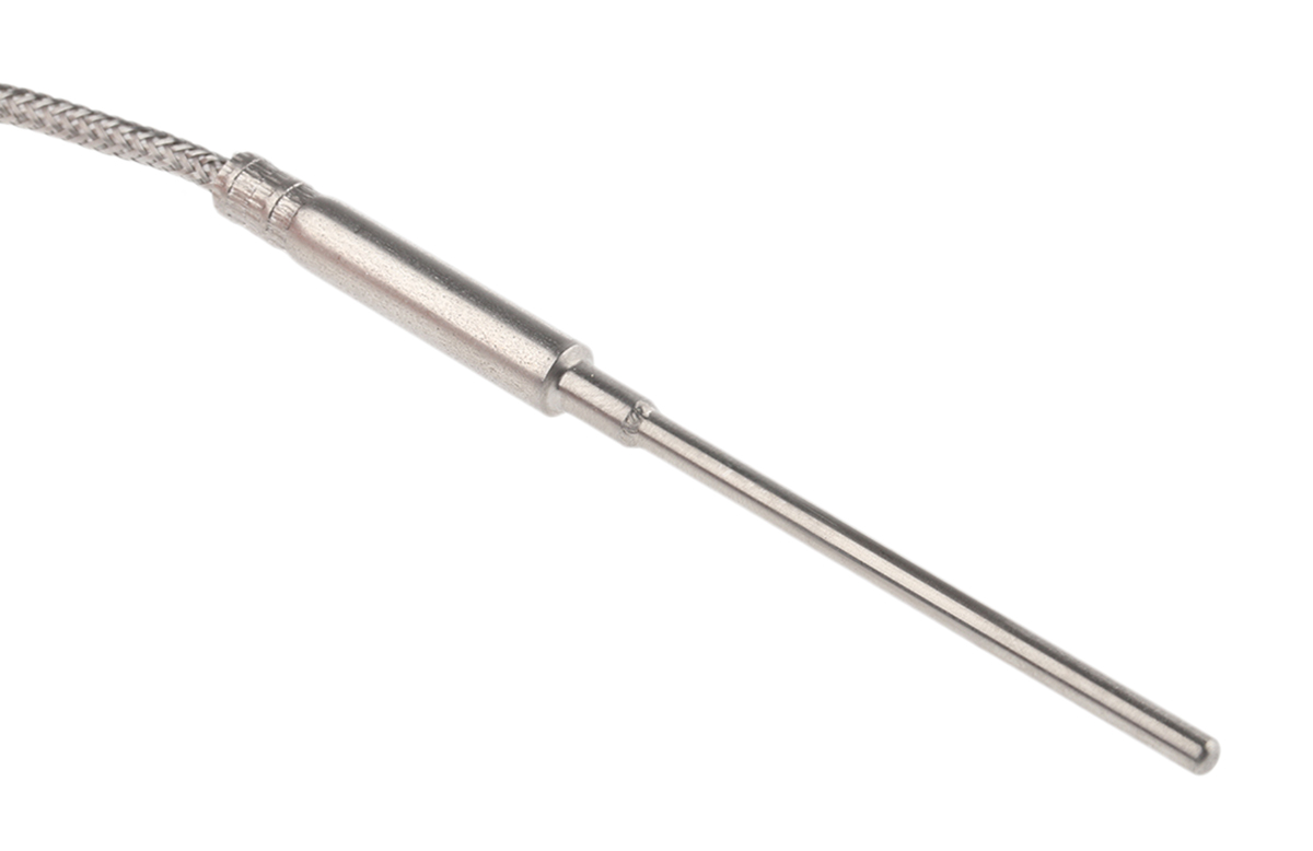 Electrotherm PT100 RTD Sensor, 3mm Dia, 50mm Long, Probe, F0.3 +400°C Max