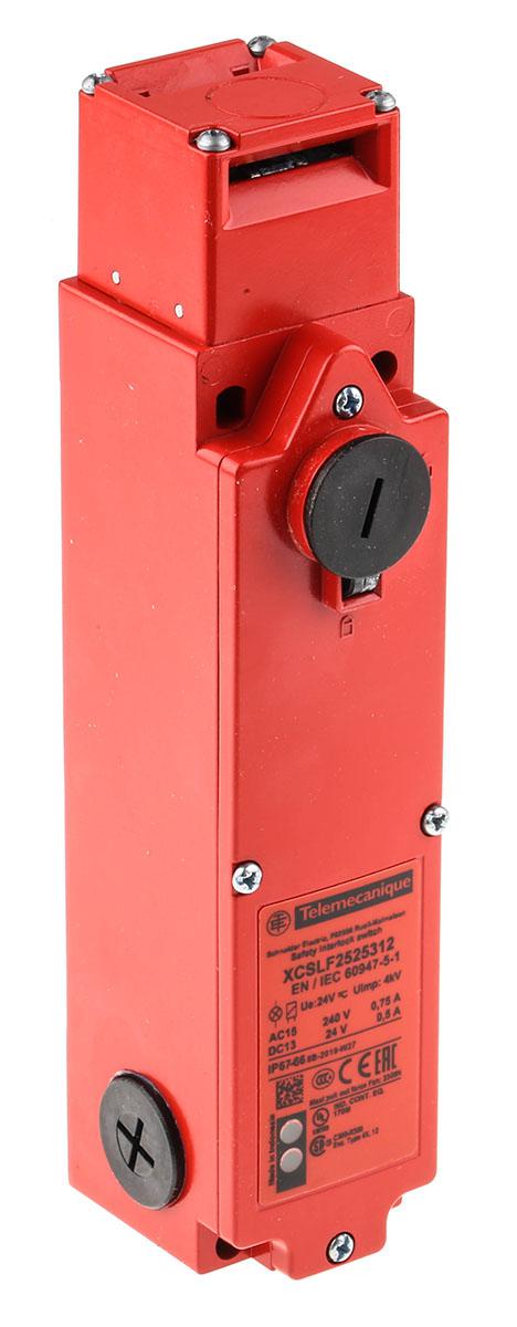 Telemecanique Sensors XCS-LF Series Solenoid Interlock Switch, Power to Unlock, 24V ac/dc