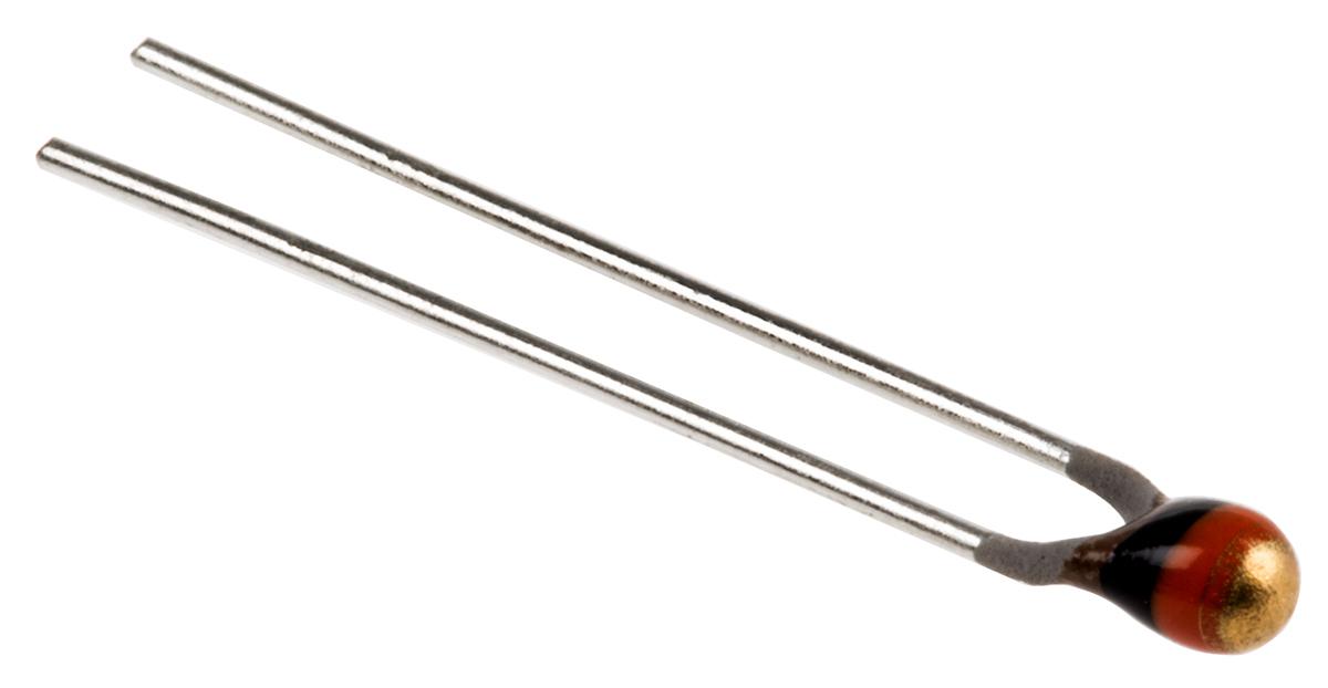 BC Components Thermistor, 10kΩ Resistance, NTC Type, 24 x 3mm