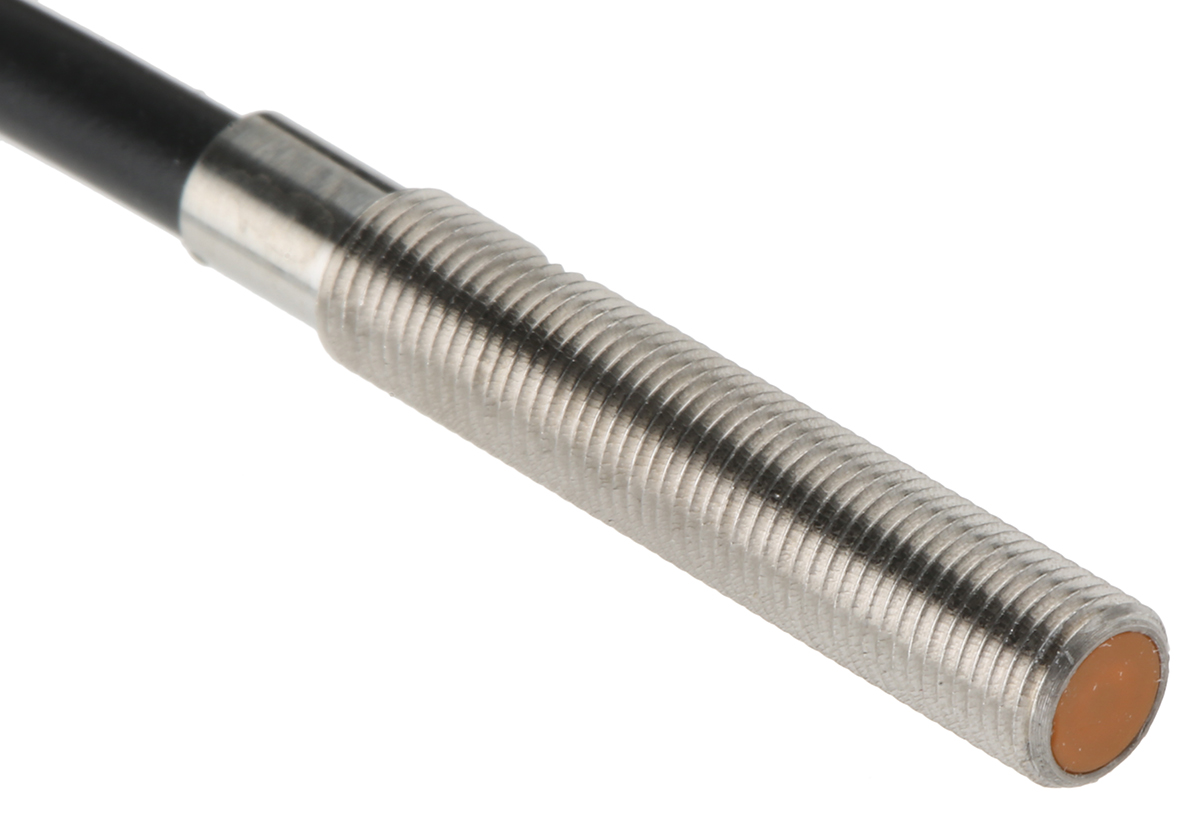 ifm electronic Inductive Threaded Barrel Proximity Sensor, M5, 0.8 mm Detection, PNP NO, 10 → 36 V dc
