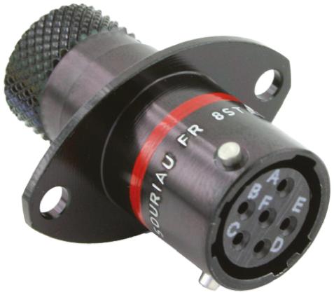 Souriau Sunbank by Eaton Circular Connector, 6 Contacts, Panel, Standard Connector, Socket, Female, IP67, 8STA Series