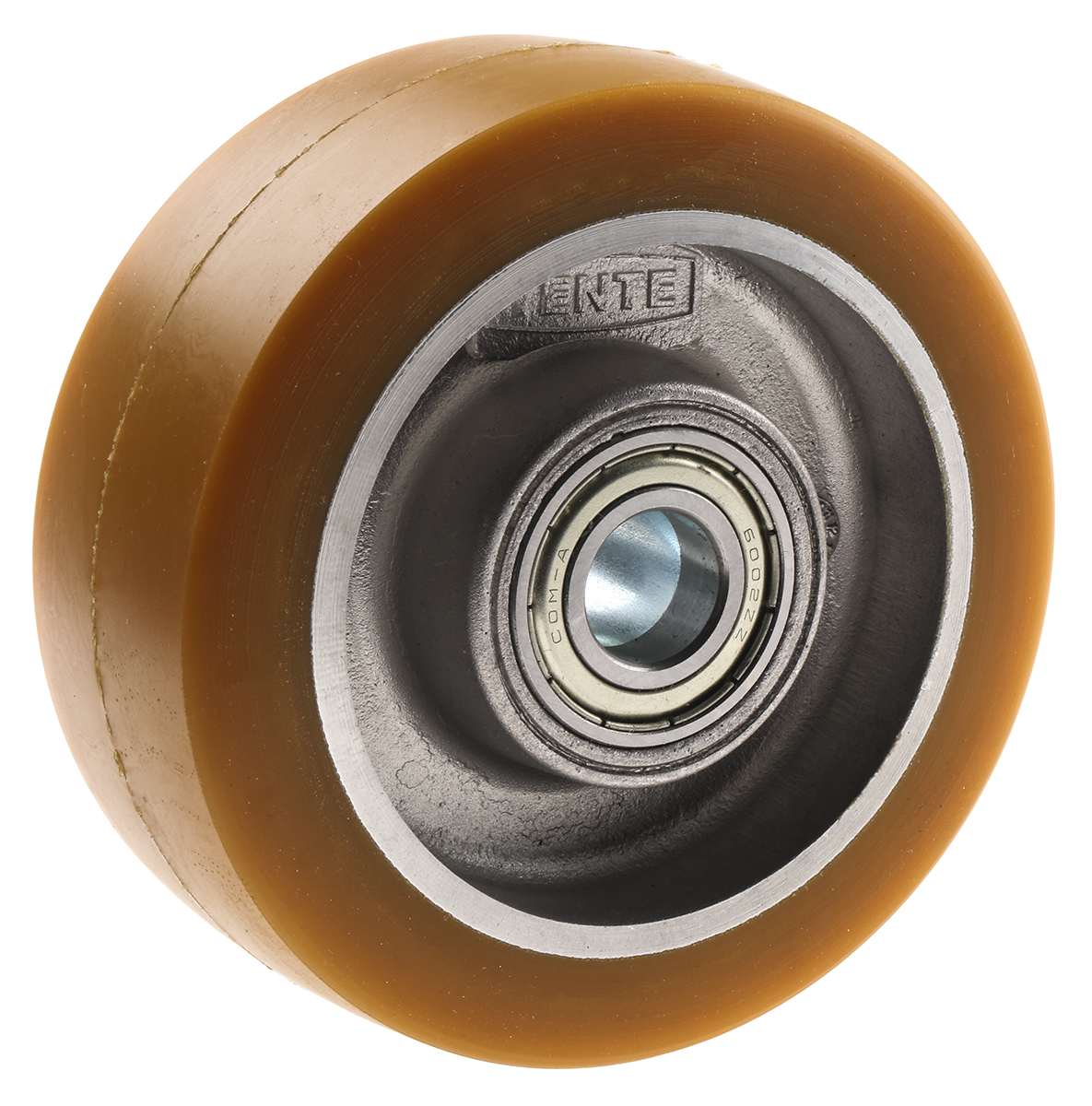 Tente Yellow Polyurethane Corrosion Resistant Trolley Wheel, 600kg