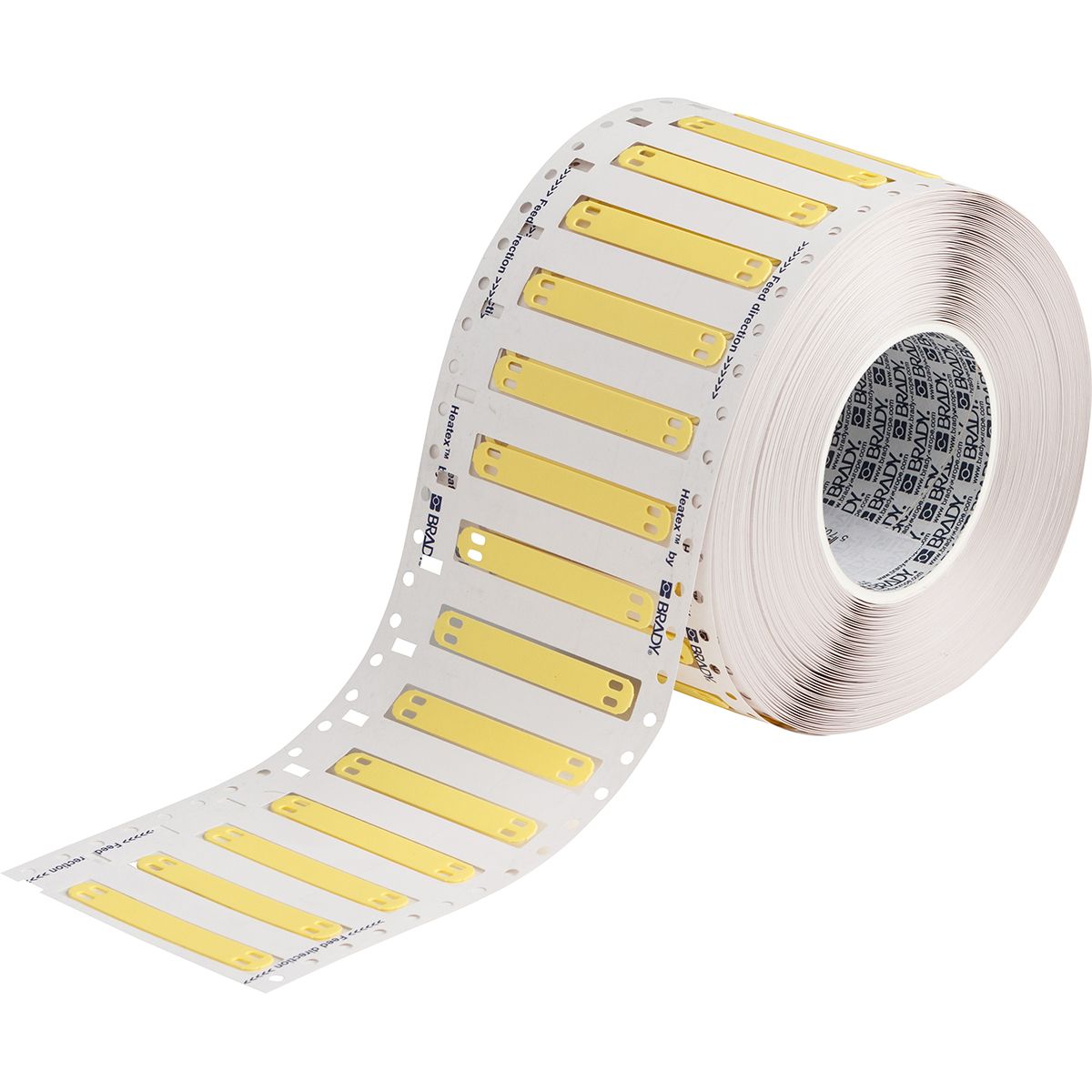 Brady Heatex Cable Tie Cable Label, Yellow, for Cable Labelling, 620337