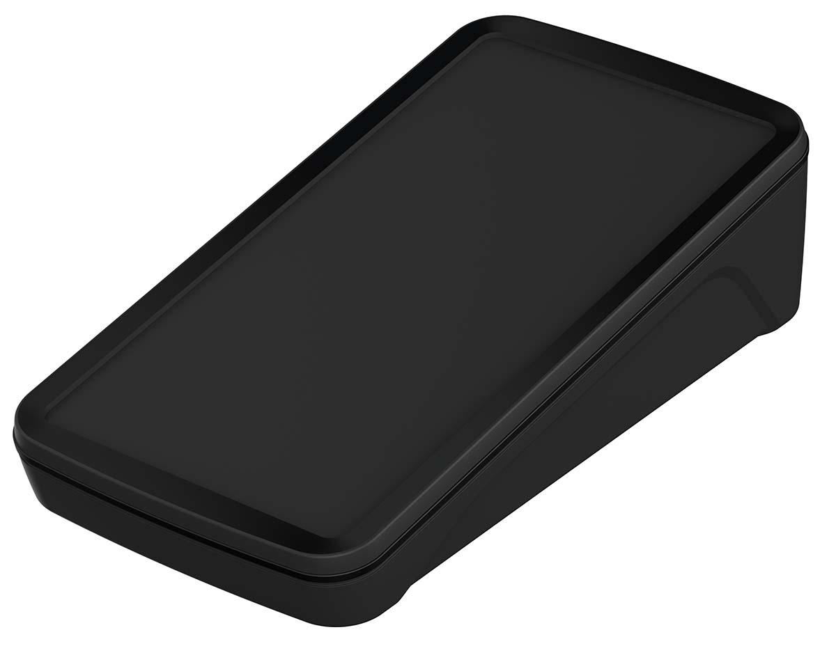Bopla BoPad Series Black ABS Desktop Enclosure, Sloped Front, 200 x 105 x 53.6mm