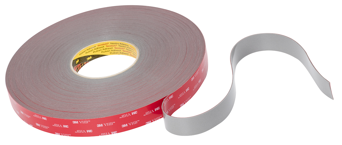 3M GPH-160GF, VHB™ Grey Foam Tape, 19.0mm x 33.0m, 1.60mm Thick