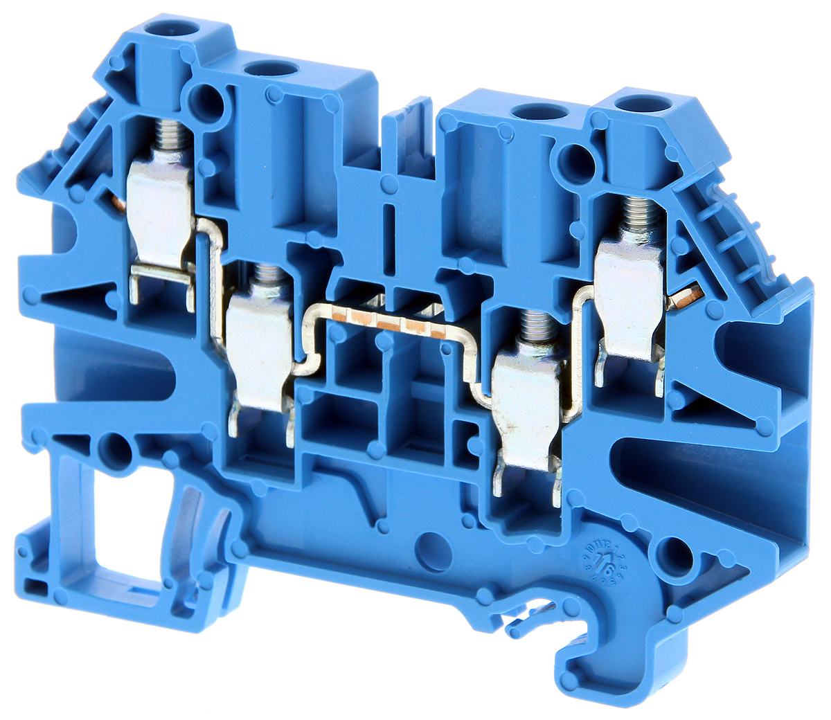 Omron XW5TS40221BL XW5T Series Blue, 4mm², Single-Level, Screw Termination