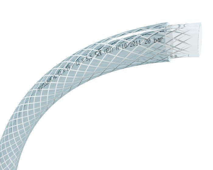TRICOFLEX TRICOCLAIR AL PVC, Hose Pipe, 12mm ID, 19mm OD, Clear, 25m