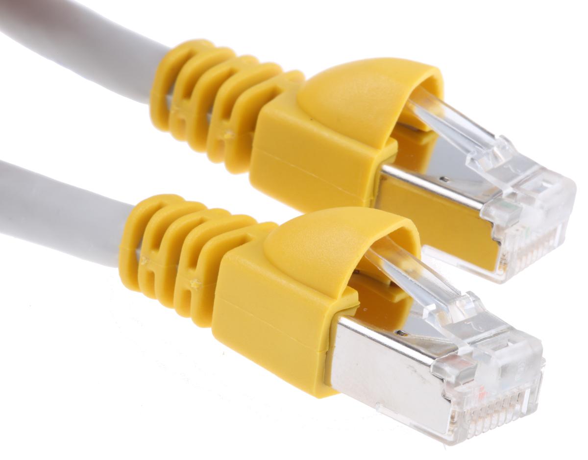 Telegartner, 1m Cat6a, Grey RJ45 to Male RJ45 Male, S/FTP Shielded, Terminated LSZH Sheath