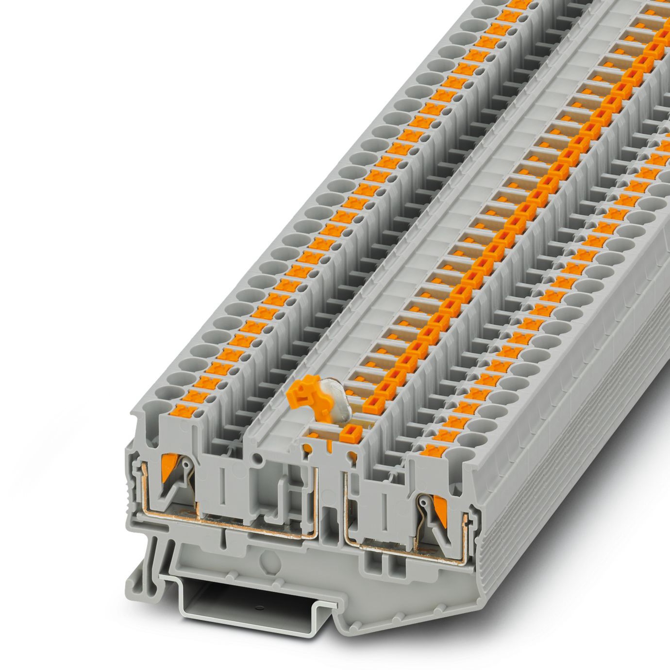 Phoenix Contact 3210157 PT 2 Series Grey, 4mm², Push In Termination