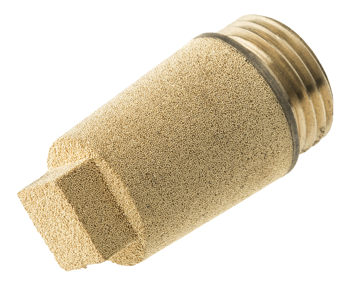 Legris 0670 Sintered Bronze 12bar Pneumatic Silencer, Threaded, G 1/2 Male