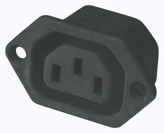Bulgin C13 Panel Mount IEC Connector Socket, 10A, 250 V