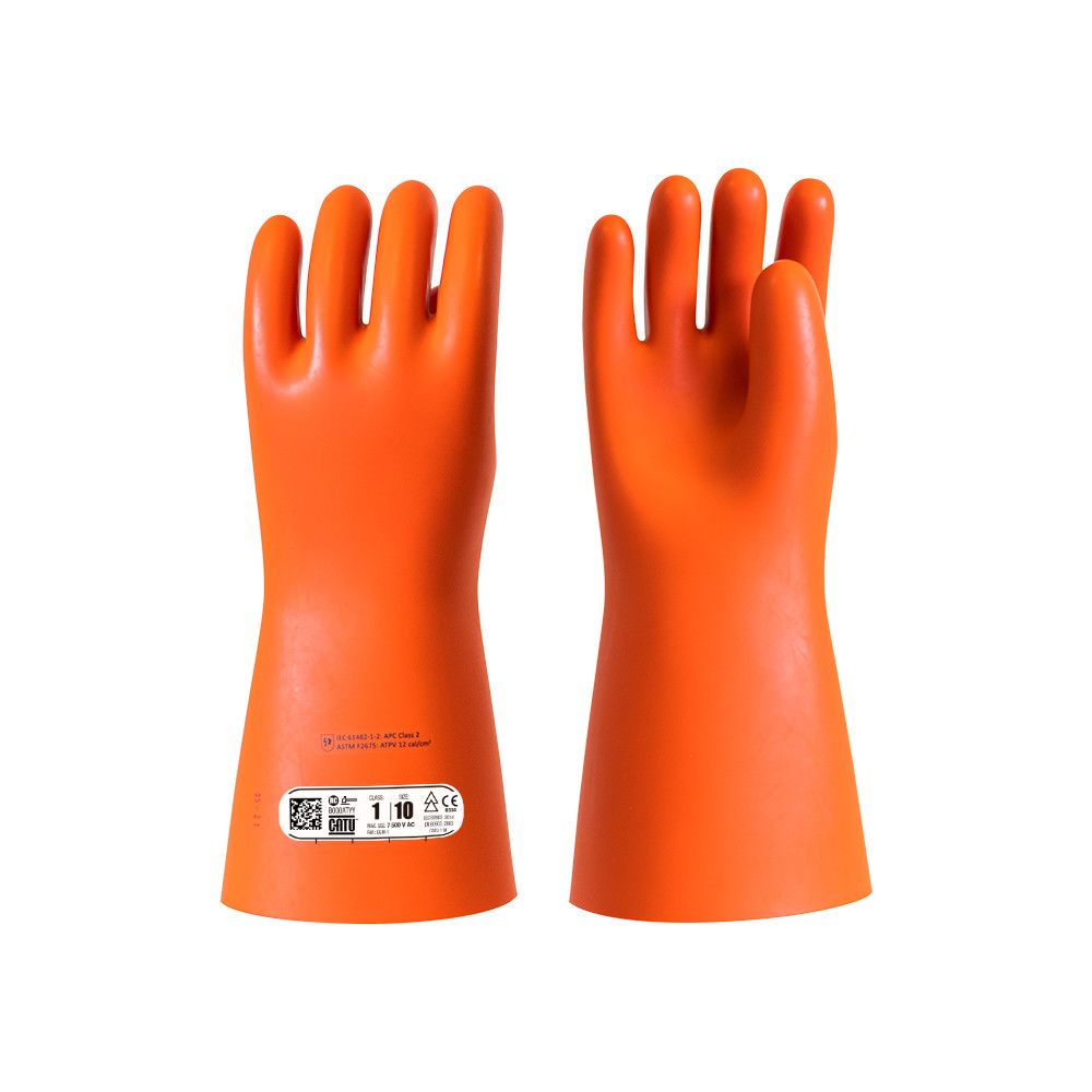 Catu Bicolour natural latex Electrical Insulating Gloves 360 mm Ozone, Cold Resistant, Oil Resistant, Acid Resistant
