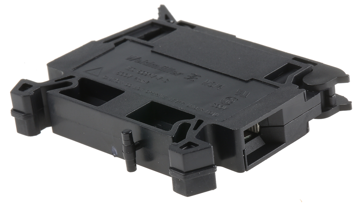 Weidmuller 1886550000 W Series Black, 4mm², Single-Level, Screw Termination, Fused