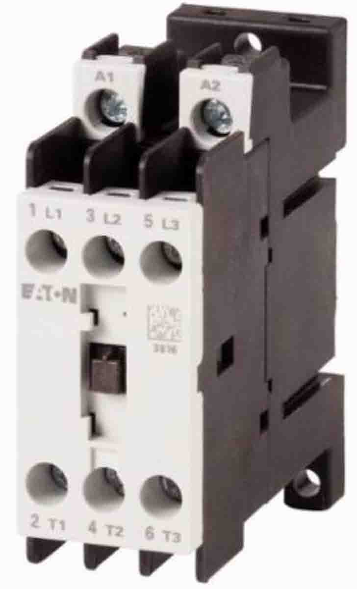 Eaton Contactor, 240 V ac Coil, 3-Pole, 7 A, 3 kW, 3NO