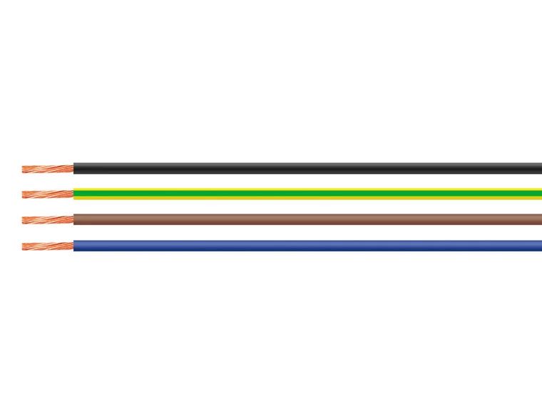 Helukabel H05V Series Green, Yellow 0.5 Hook Up Wire, 20, 100m, PVC Insulation, 29082