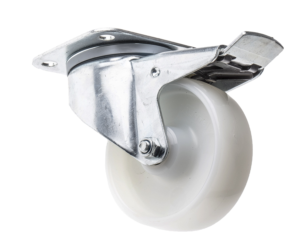 Tente Braked Swivel Castor Wheel, 200kg Capacity, 100mm Wheel