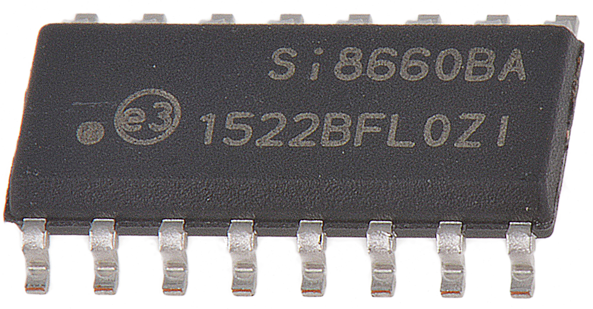 Si8660BA-B-IS1 Skyworks Solutions Inc, 6-Channel Digital Isolator 150Mbps, 1 kV, 16-Pin SOIC