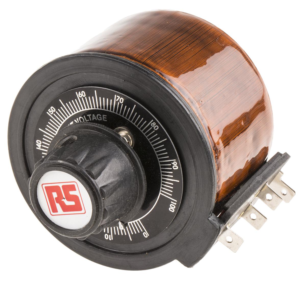 RS PRO 1 Phase 170VA Variac, 1 Output, 240V, 0.7A